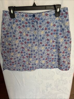 Lopez Golf Skort Printed Blue Floral-Accent Skort